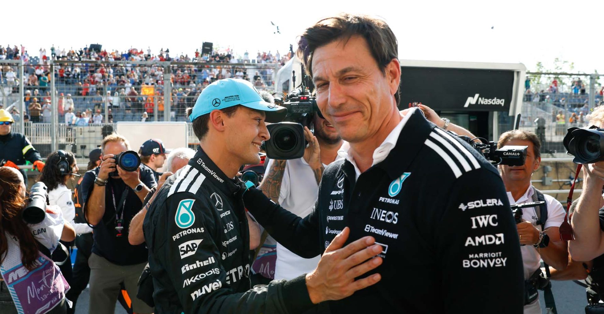 Canadian Grand Prix, Samstag, Jiri Krenek George Russell Toto Wolff
