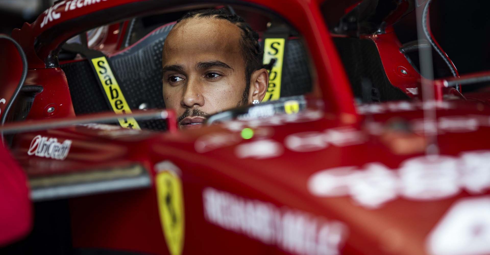HAMILTON Lewis (gbr), Scuderia Ferrari SF-25, portrait during the Formula 1 Pirelli Grand Prix du Canada 2025, 10th round of the 2025 FIA Formula One World Championship from June 14 to 16, 2025 on the Circuit Gilles Villeneuve, in Montréal, Canada - Photo Xavi Bonilla / DPPI
