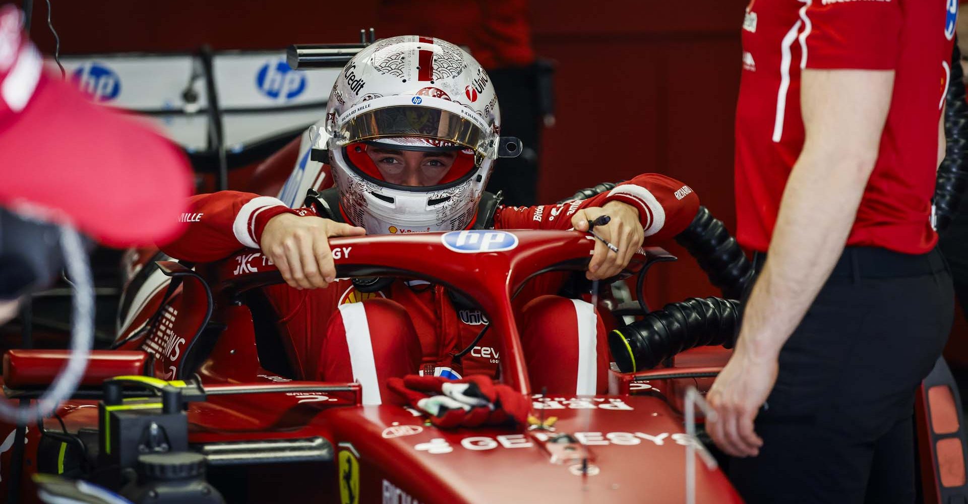 LECLERC Charles (mco), Scuderia Ferrari SF-25, portrait during the Formula 1 Heineken Chinese Grand Prix 2025, 2nd round of the 2025 FIA Formula One World Championship from March 21 to 23, 2025 on the Shanghai International Circuit, in Shanghai, China - Photo Javier Jimenez / DPPI