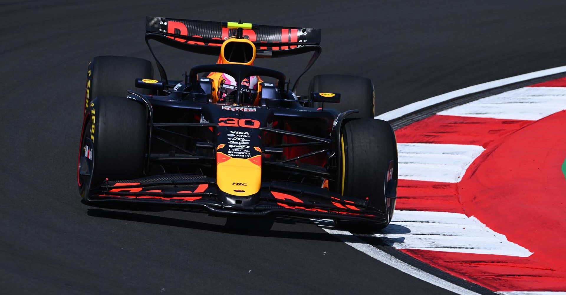 SHANGHAI, CHINA - MARCH 21: Liam Lawson of New Zealand driving the (30) Oracle Red Bull Racing RB21 on track during practice ahead of the F1 Grand Prix of China at Shanghai International Circuit on March 21, 2025 in Shanghai, China. (Photo by Rudy Carezzevoli/Getty Images) // Getty Images / Red Bull Content Pool // SI202503210085 // Usage for editorial use only //