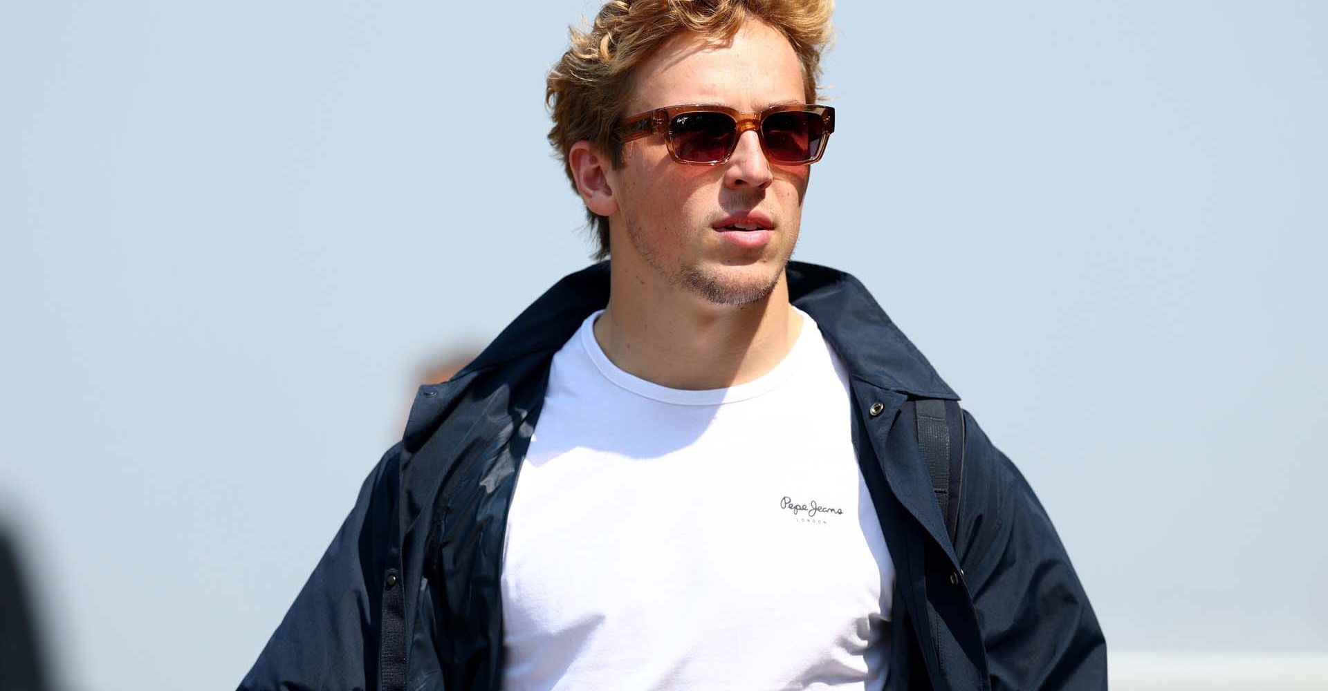 SHANGHAI, CHINA - MARCH 20: Liam Lawson of New Zealand and Oracle Red Bull Racing looks on in the Paddock during previews ahead of the F1 Grand Prix of China at Shanghai International Circuit on March 20, 2025 in Shanghai, China. (Photo by Clive Rose/Getty Images) // Getty Images / Red Bull Content Pool // SI202503200045 // Usage for editorial use only //