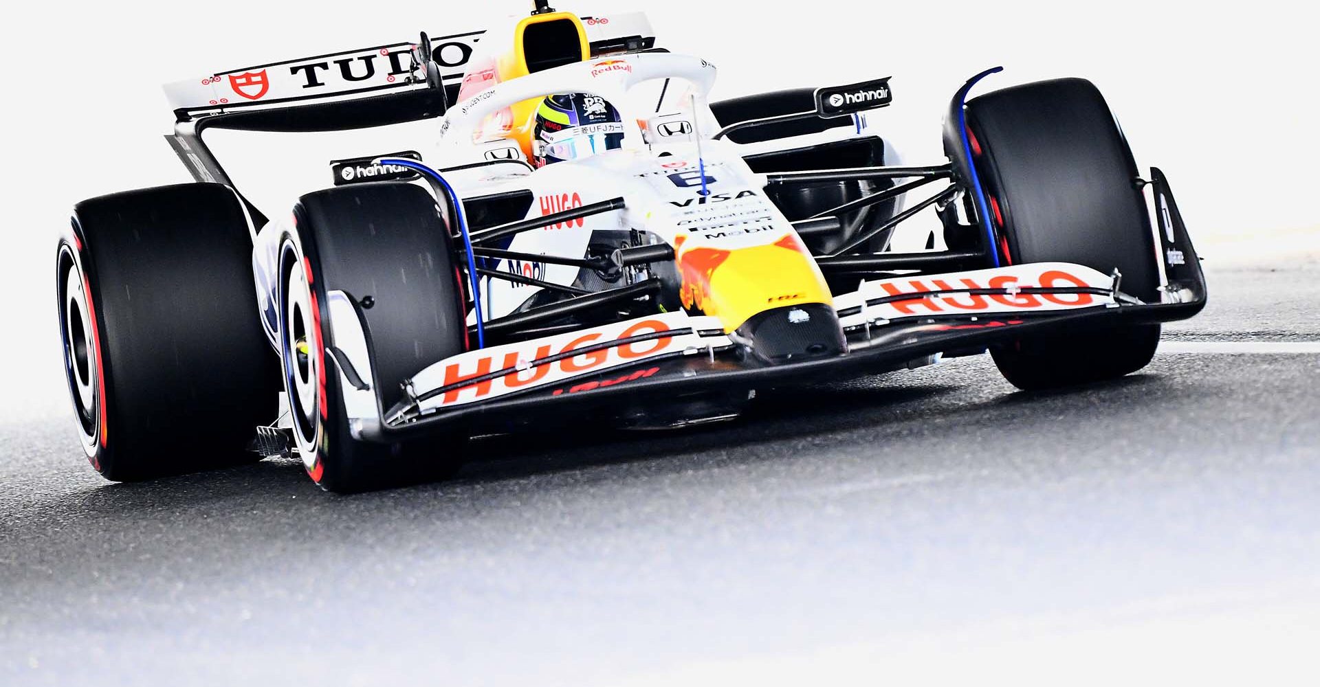 SUZUKA, JAPAN - APRIL 05: Isack Hadjar of France driving the (6) Visa Cash App Racing Bulls VCARB 02 on track during qualifying ahead of the F1 Grand Prix of Japan at Suzuka Circuit on April 05, 2025 in Suzuka, Japan. (Photo by Clive Mason/Getty Images) // Getty Images / Red Bull Content Pool // SI202504050215 // Usage for editorial use only //