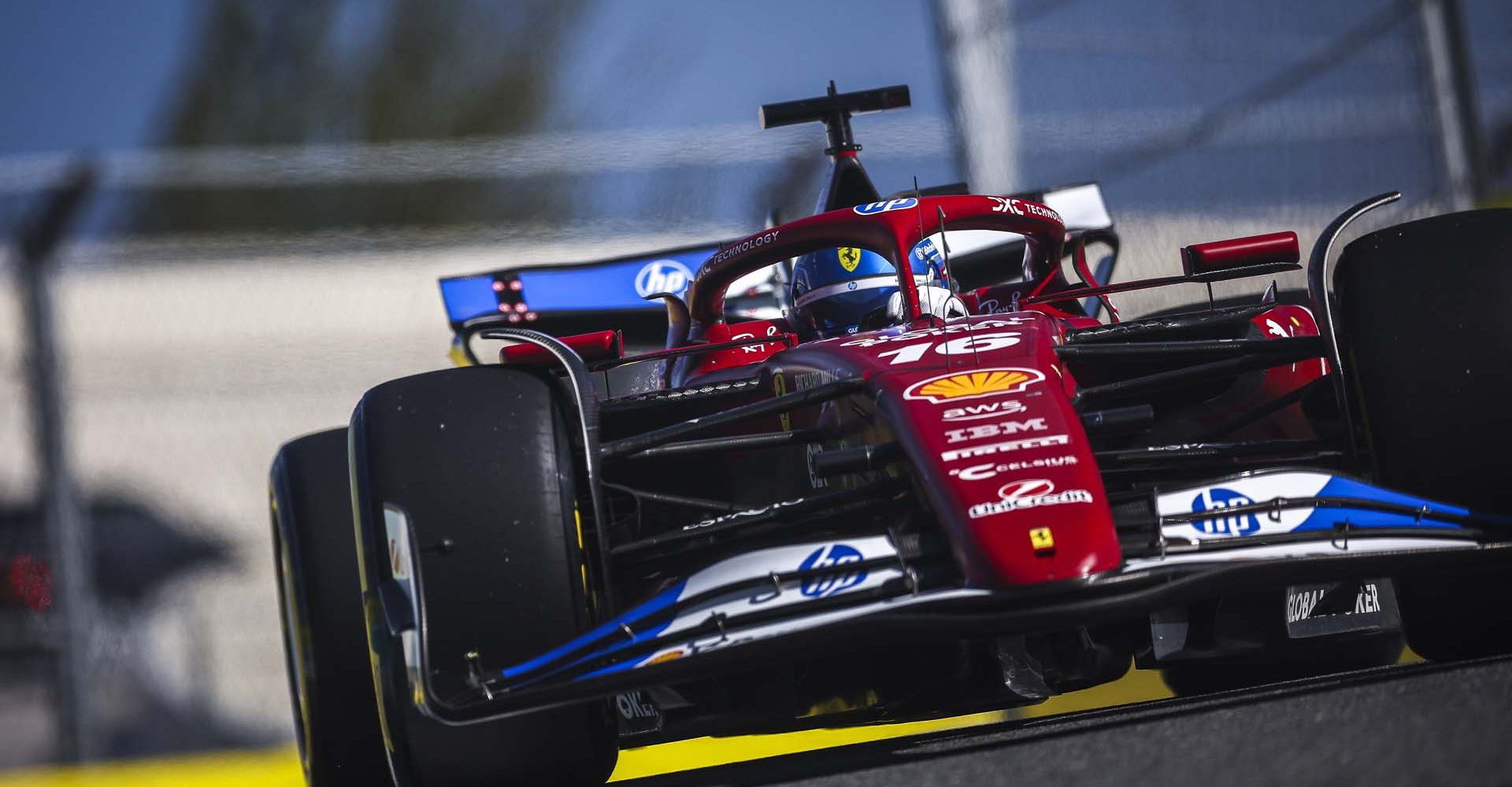 16 LECLERC Charles (mco), Scuderia Ferrari SF-25, action during the Formula 1 Crypto.com Miami Grand Prix 2025, 6th round of the 2025 FIA Formula One World Championship from May 2 to 4, 2025 on the Miami International Autodrome, in Miami Gardens, Florida, United States of America - Photo Eric Alonso / DPPI