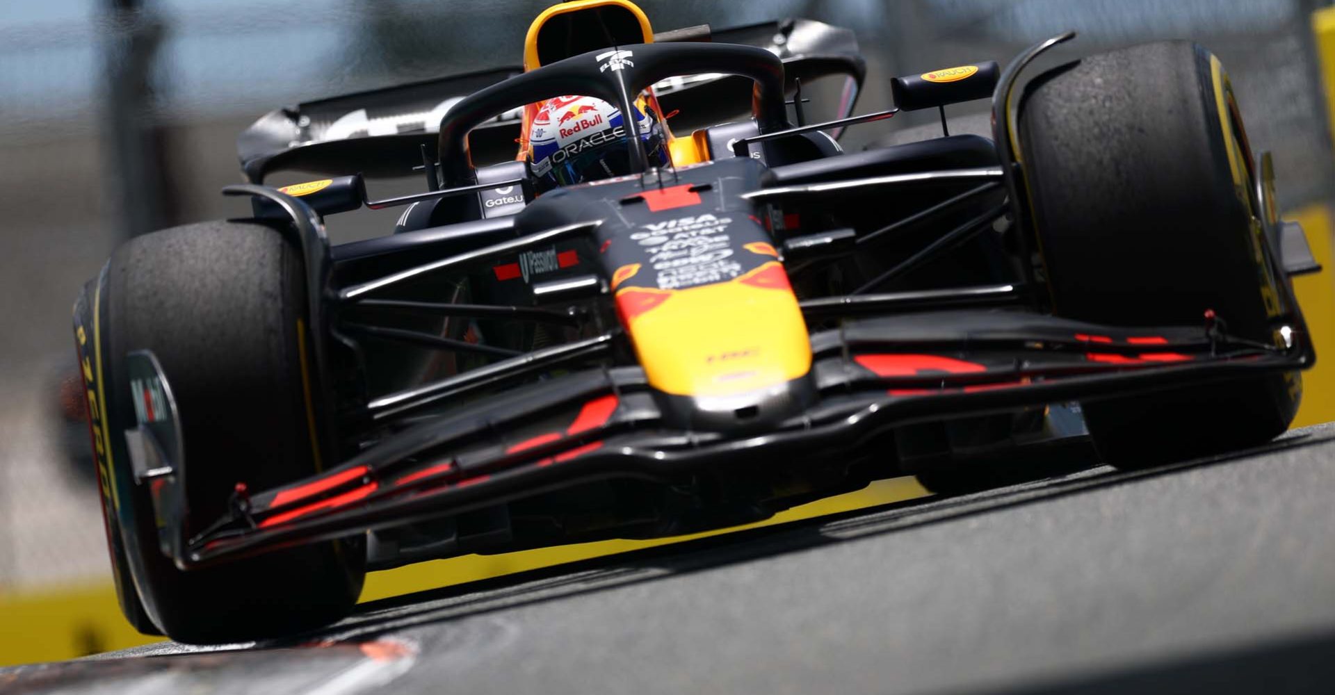 MIAMI, FLORIDA - MAY 02: Max Verstappen of the Netherlands driving the (1) Oracle Red Bull Racing RB21 on track during practice ahead of the F1 Grand Prix of Miami at Miami International Autodrome on May 02, 2025 in Miami, Florida. (Photo by Clive Rose/Getty Images) // Getty Images / Red Bull Content Pool // SI202505021295 // Usage for editorial use only //