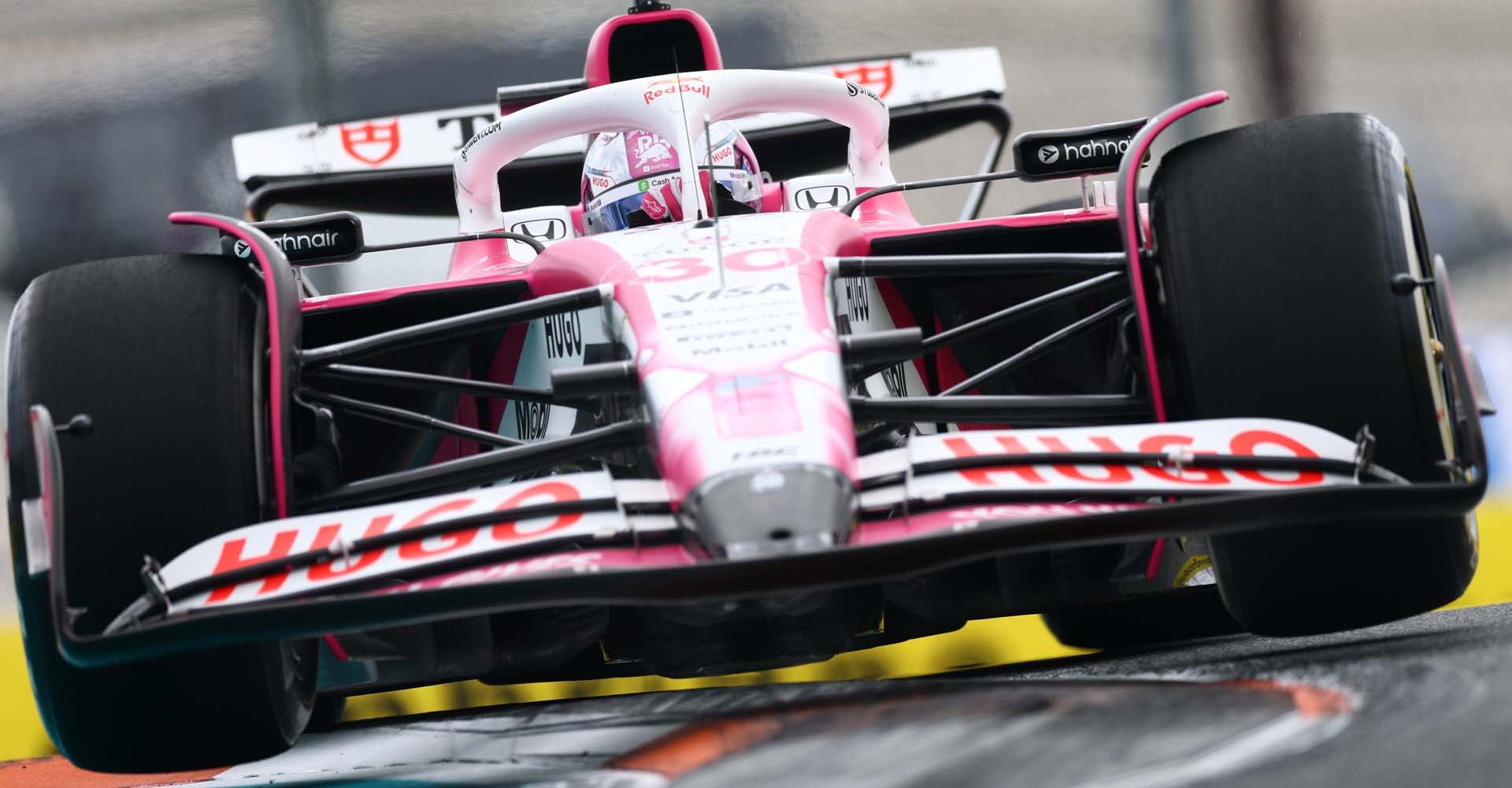 MIAMI, FLORIDA - MAY 02: Liam Lawson of New Zealand driving the (30) Visa Cash App Racing Bulls VCARB 02 on track during practice ahead of the F1 Grand Prix of Miami at Miami International Autodrome on May 02, 2025 in Miami, Florida. (Photo by Clive Rose/Getty Images) // Getty Images / Red Bull Content Pool // SI202505021301 // Usage for editorial use only //
