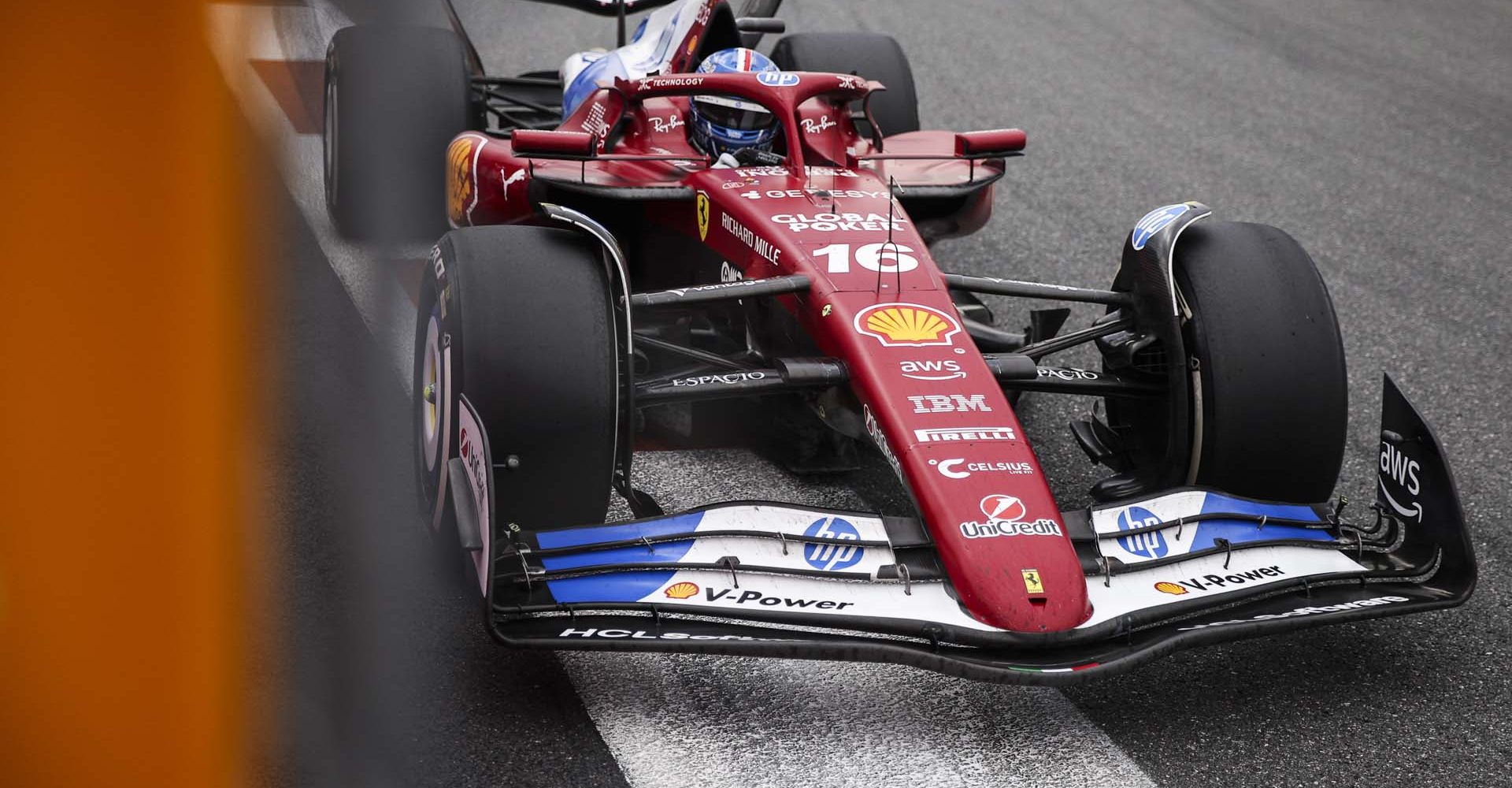 16 LECLERC Charles (mco), Scuderia Ferrari SF-25, action during the Formula 1 Crypto.com Miami Grand Prix 2025, 6th round of the 2025 FIA Formula One World Championship from May 2 to 4, 2025 on the Miami International Autodrome, in Miami Gardens, Florida, United States of America - Photo Xavi Bonilla / DPPI