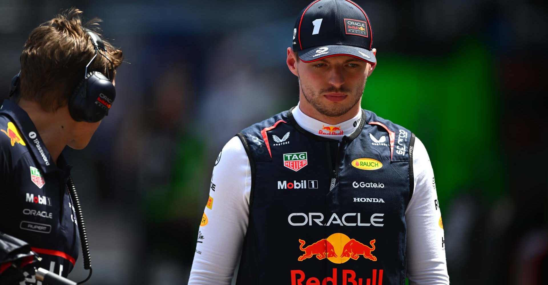 MONTE-CARLO, MONACO - MAY 25: Max Verstappen of the Netherlands and Oracle Red Bull Racing looks on during the F1 Grand Prix of Monaco at Circuit de Monaco on May 25, 2025 in Monte-Carlo, Monaco. (Photo by Rudy Carezzevoli/Getty Images) // Getty Images / Red Bull Content Pool // SI202505250842 // Usage for editorial use only //