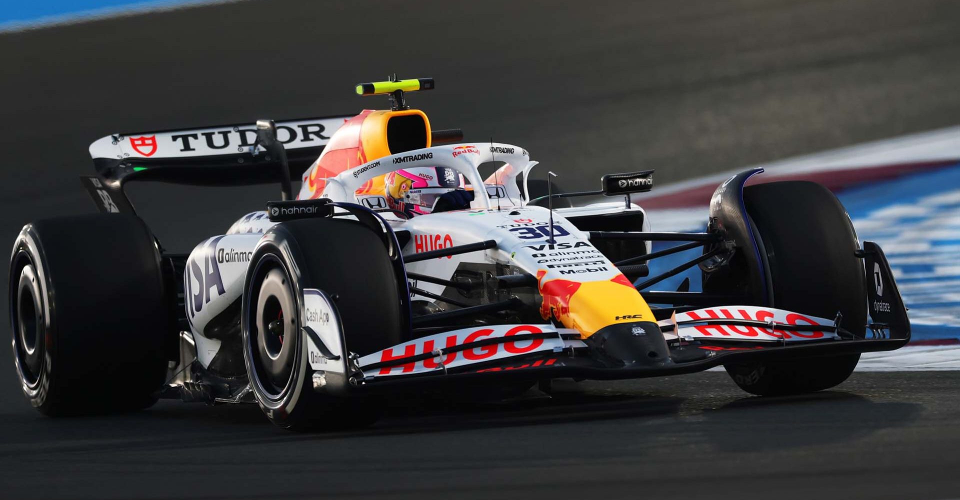 LUSAIL CITY, QATAR - NOVEMBER 28: Liam Lawson of New Zealand driving the (30) Visa Cash App Racing Bulls VCARB 02 on track during practice ahead of the F1 Grand Prix of Qatar at Lusail International Circuit on November 28, 2025 in Lusail City, Qatar. (Photo by Sam Bloxham/LAT Images) // Getty Images / Red Bull Content Pool // SI202511280683 // Usage for editorial use only //