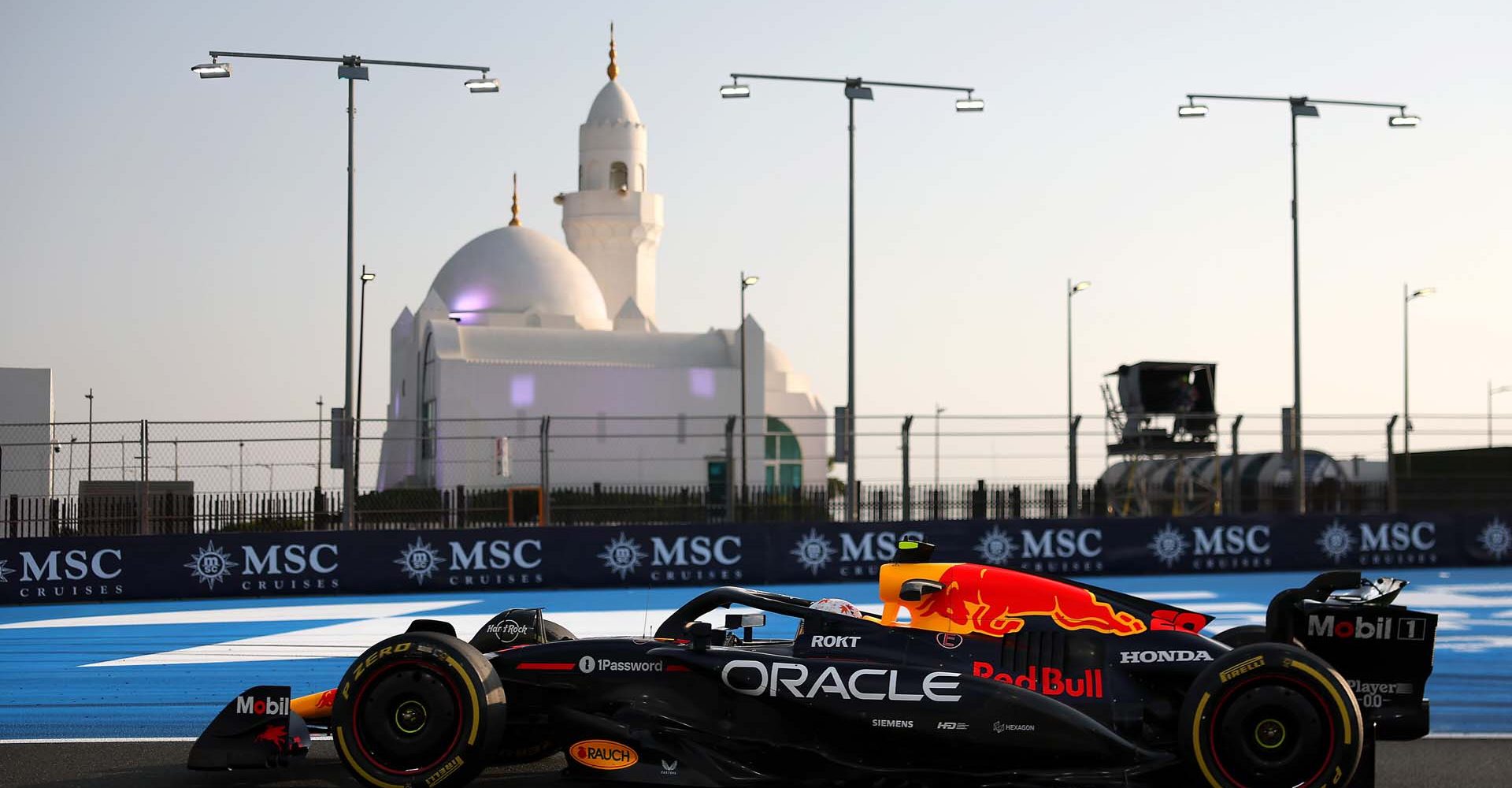 JEDDAH, SAUDI ARABIA - APRIL 18: Yuki Tsunoda of Japan driving the (22) Oracle Red Bull Racing RB21 on track during practice ahead of the F1 Grand Prix of Saudi Arabia at Jeddah Corniche Circuit on April 18, 2025 in Jeddah, Saudi Arabia. (Photo by Alex Pantling/Getty Images) // Getty Images / Red Bull Content Pool // SI202504181034 // Usage for editorial use only //