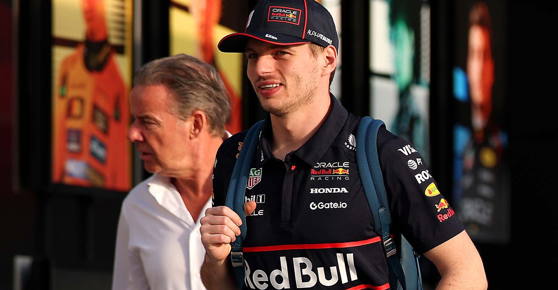 JEDDAH, SAUDI ARABIA - APRIL 17: Max Verstappen of the Netherlands and Oracle Red Bull Racing arrives in the Paddock during previews ahead of the F1 Grand Prix of Saudi Arabia at Jeddah Corniche Circuit on April 17, 2025 in Jeddah, Saudi Arabia. (Photo by Alex Pantling/Getty Images) // Getty Images / Red Bull Content Pool // SI202504171297 // Usage for editorial use only //