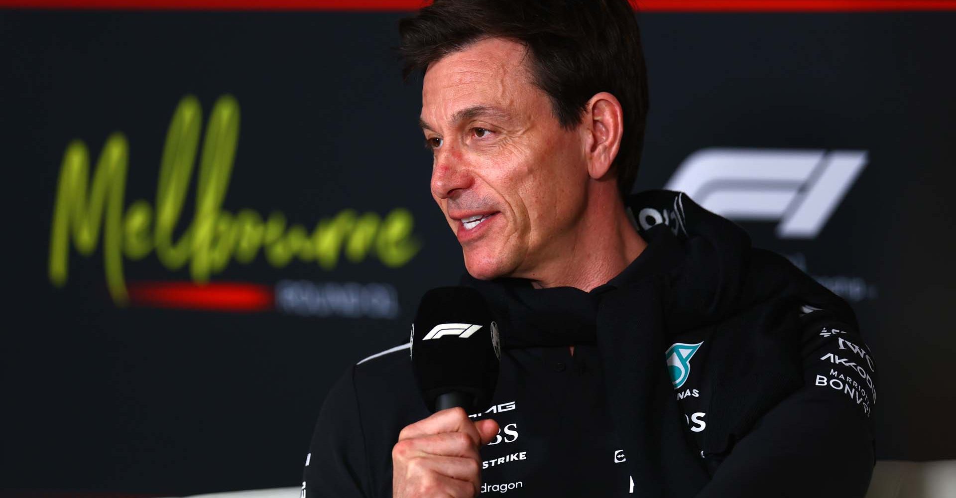 Australian Grand Prix, Friday, Getty Images MELBOURNE, AUSTRALIA - MARCH 06: Toto Wolff, Executive Director of Mercedes AMG Petronas F1 Team in the Team Principals Press Conference during practice ahead of the F1 Grand Prix of Australia at Albert Park Grand Prix Circuit on March 06, 2026 in Melbourne, Australia. (Photo by Joe Portlock/Getty Images)
