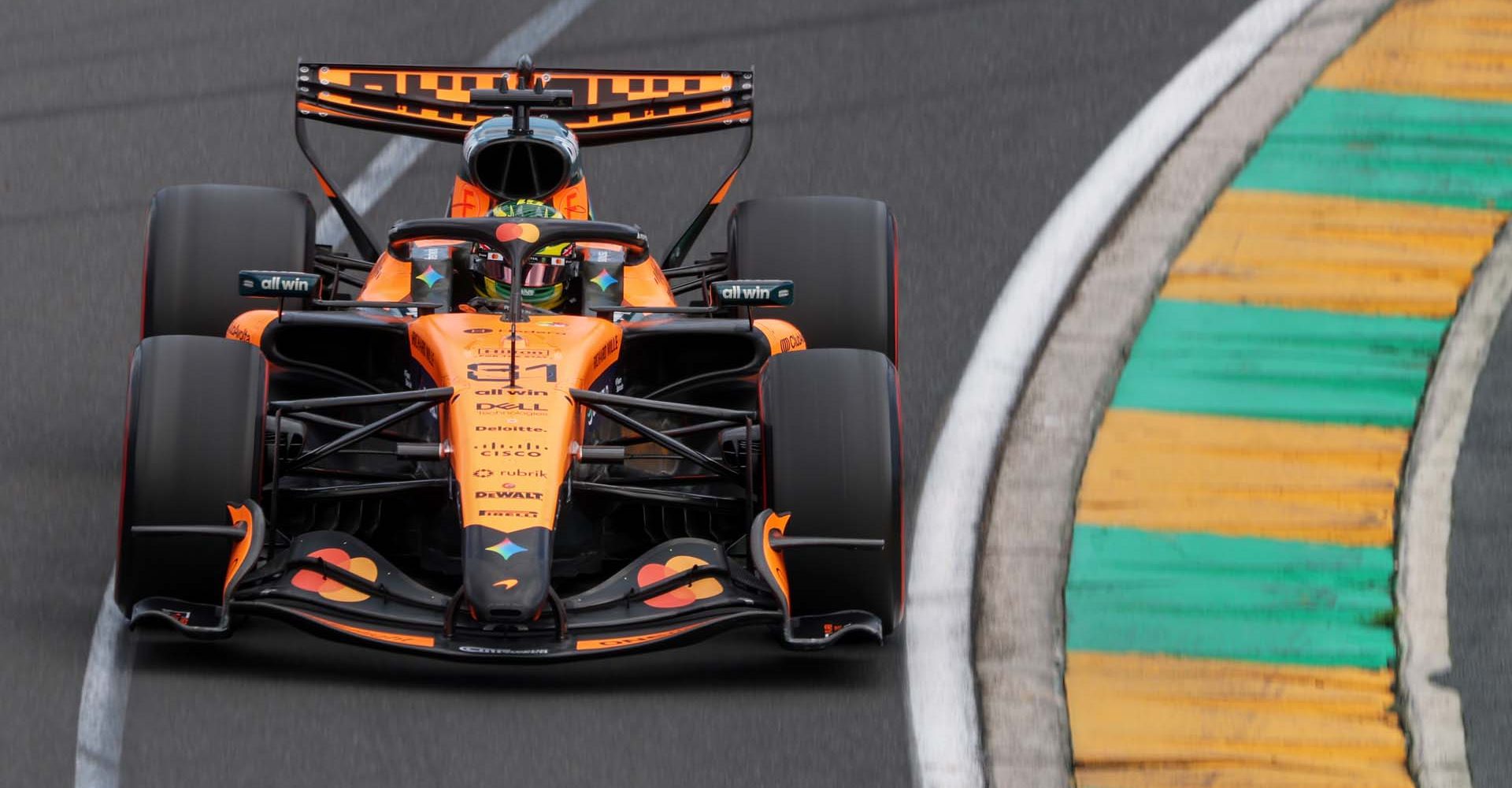 MELBOURNE, AUSTRALIA - MARCH 08: Oscar Piastri of Australia driving the (81) McLaren MCL40 Mercedes heads for the grid prior to the F1 Grand Prix of Australia at Albert Park Grand Prix Circuit on March 08, 2026 in Melbourne, Australia. (Photo by Sam Bloxham/LAT Images)