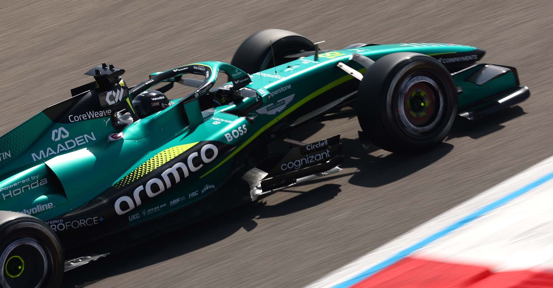 BAHRAIN, BAHRAIN - FEBRUARY 11: Lance Stroll of Canada driving the (18) Aston Martin F1 Team AMR26 Honda on track during day one of F1 Testing at Bahrain International Circuit on February 11, 2026 in Bahrain, Bahrain. (Photo by Joe Portlock/Getty Images).2261021034.Colour Image, Horizontal, sport, motorsport, formula one racing
2261021034
action,  testing,  Auto Racing,  Car,  Formula One,  Machine,  Race Car,  Sport,  Transportation,  Vehicle,  Wheel