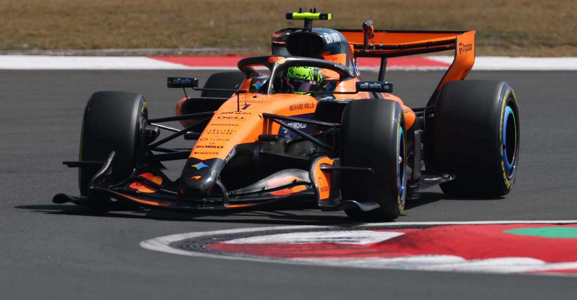 SHANGHAI, CHINA - MARCH 13: Lando Norris of Great Britain driving the (1) McLaren MCL40 Mercedes on track during practice ahead of the F1 Grand Prix of China at Shanghai International Circuit on March 13, 2026 in Shanghai, China. (Photo by Alastair Staley/LAT Images)