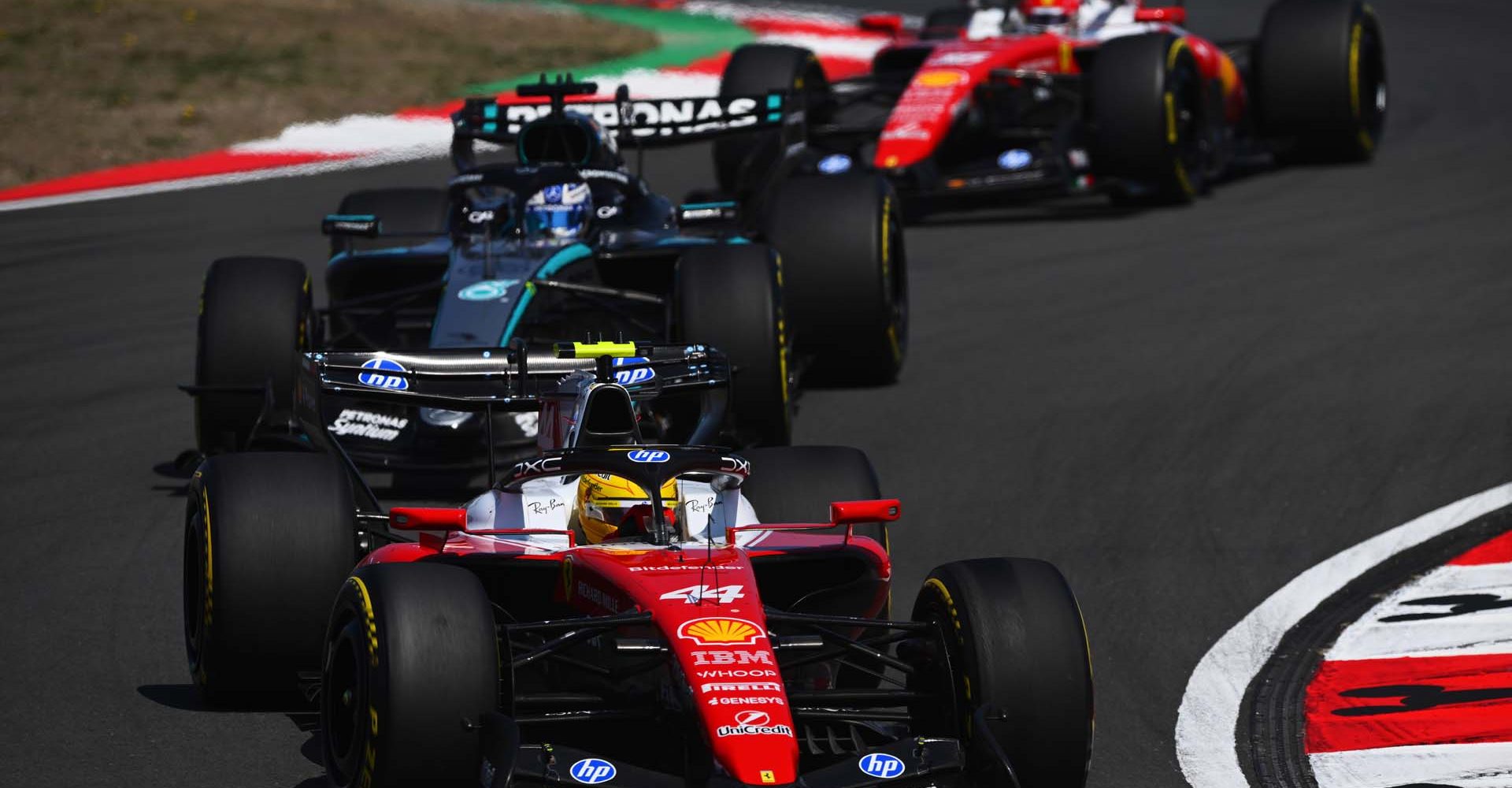 SHANGHAI, CHINA - MARCH 14: Lewis Hamilton of Great Britain driving the (44) Scuderia Ferrari SF-26 on track during the Sprint ahead of the F1 Grand Prix of China at Shanghai International Circuit on March 14, 2026 in Shanghai, China. (Photo by Rudy Carezzevoli/Getty Images)