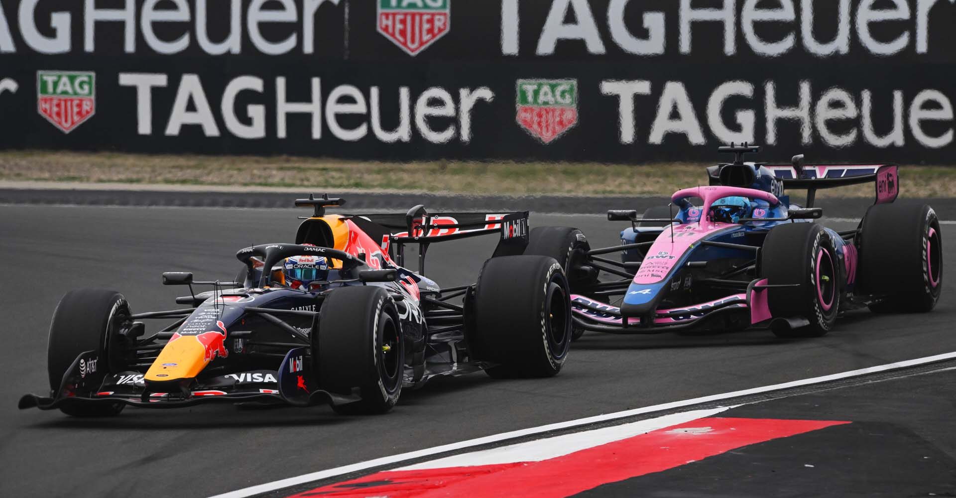 SHANGHAI, CHINA - MARCH 15: Max Verstappen of the Netherlands driving the (3) Oracle Red Bull Racing RB22 Red Bull Ford leads Pierre Gasly of France driving the (10) Alpine F1 A526 Mercedes on track during the F1 Grand Prix of China at Shanghai International Circuit on March 15, 2026 in Shanghai, China. (Photo by Rudy Carezzevoli/Getty Images) // Getty Images / Red Bull Content Pool // SI202603150309 // Usage for editorial use only //