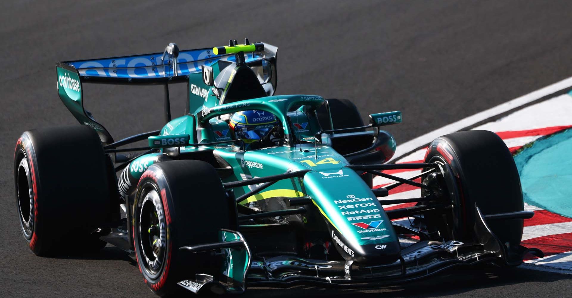 SUZUKA, JAPAN - MARCH 27: Fernando Alonso of Spain driving the (14) Aston Martin F1 Team AMR26 Honda on track during practice ahead of the F1 Grand Prix of Japan at Suzuka Circuit on March 27, 2026 in Suzuka, Japan. (Photo by Sam Bloxham/LAT Images)
2268565325
Color Image, Horizontal, sport, motorsport, formula one racing
