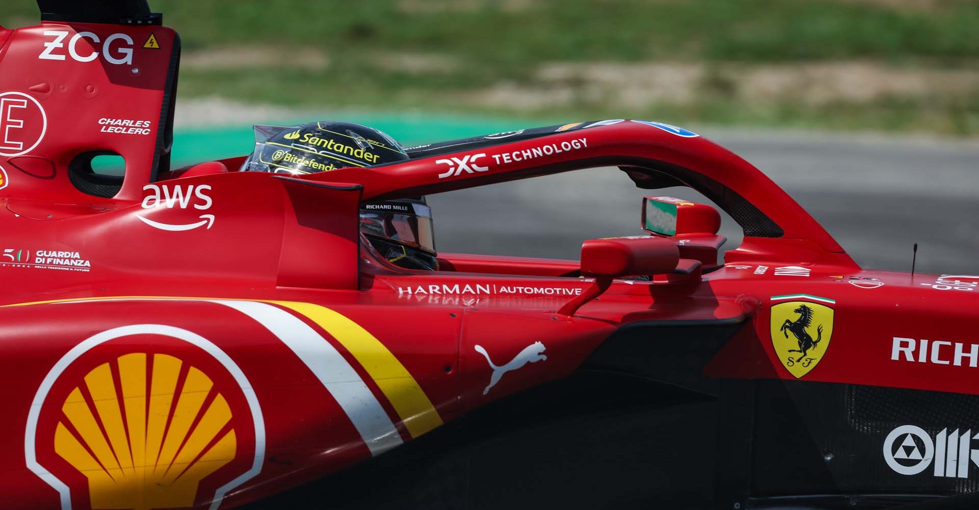 16 LECLERC Charles (mco), Scuderia Ferrari SF-24, action during the Formula 1 Pirelli Gran Premio d’Italia 2024, Italian Grand Prix 2024, 16th round of the 2024 Formula One World Championship from August 30 to September 1, 2024 on the Autodromo Nazionale Monza, in Monza, Italy - Photo Florent Gooden / DPPI