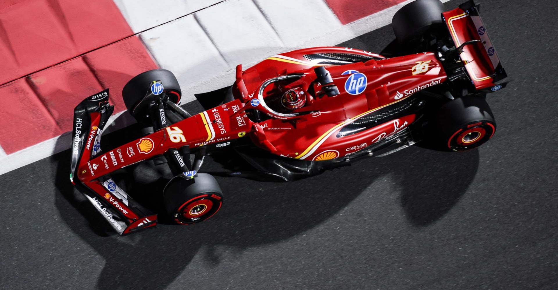 16 LECLERC Charles (mco), Scuderia Ferrari SF-24, action during the Formula 1 Etihad Airways Abu Dhabi Grand Prix 2024, 24th round of the 2024 Formula One World Championship from December 6 to 8, 2024 on the Yas Marina Circuit, in Abu Dhabi, United Arab Emirates - Photo Xavi Bonilla / DPPI