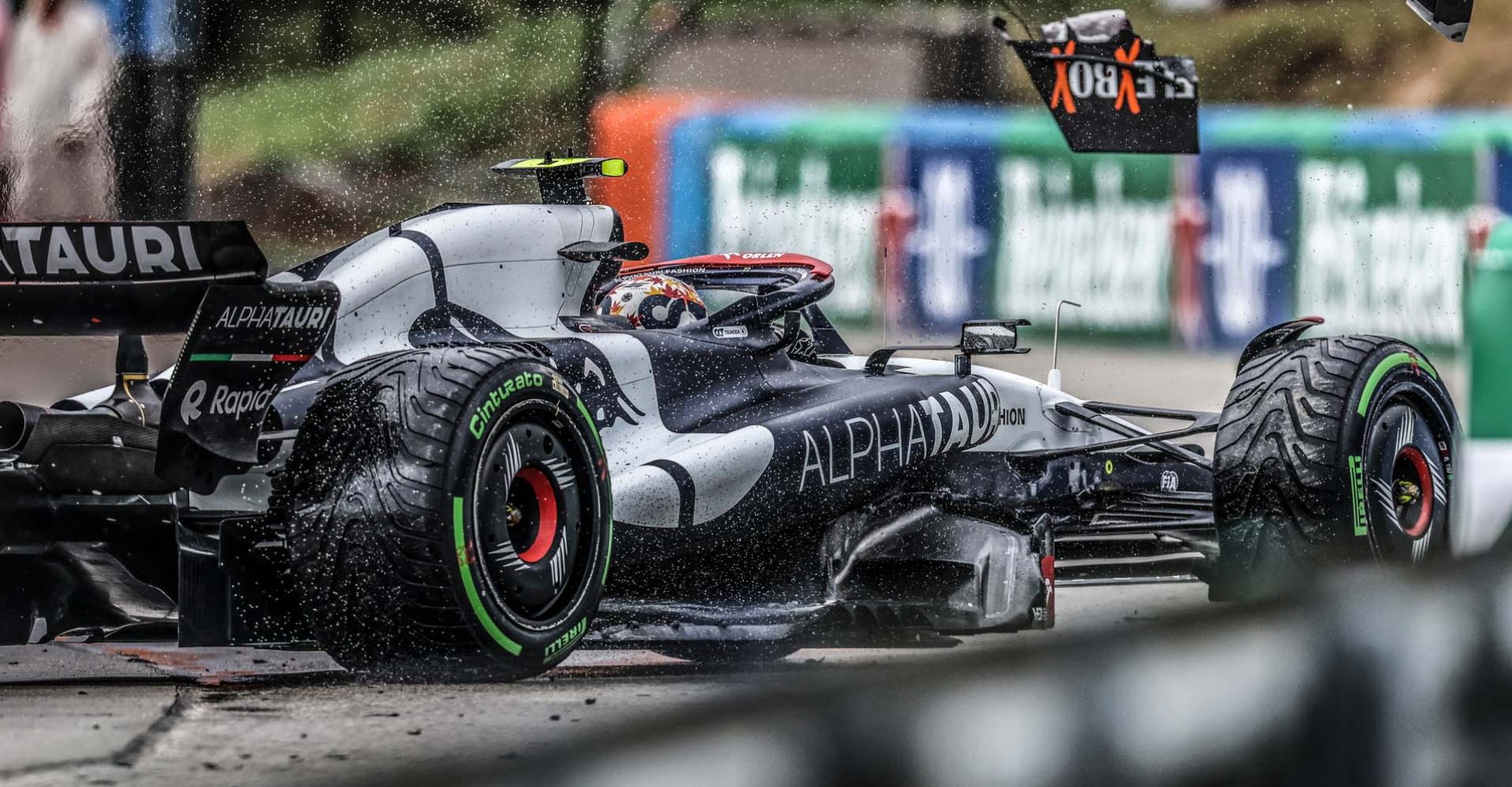 Yuki Tsunoda crash, FP1, AlphaTauri Hungaroring