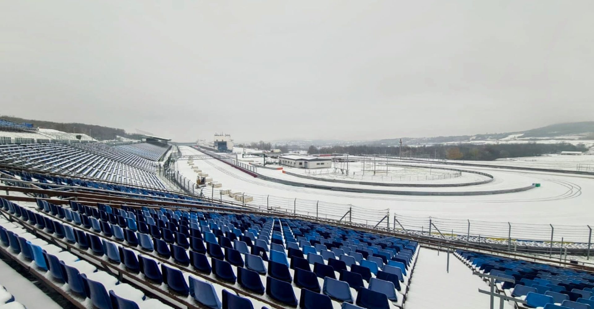 Hungaroring, snow