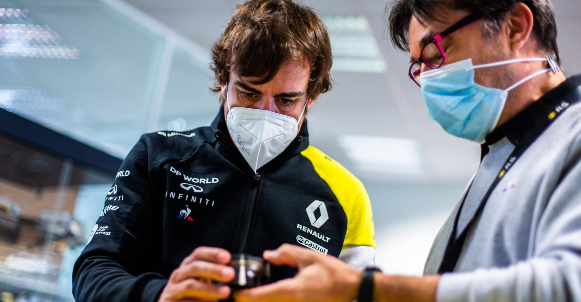 Fernando Alonso, Renault factory visit, Enstone, 2020 September