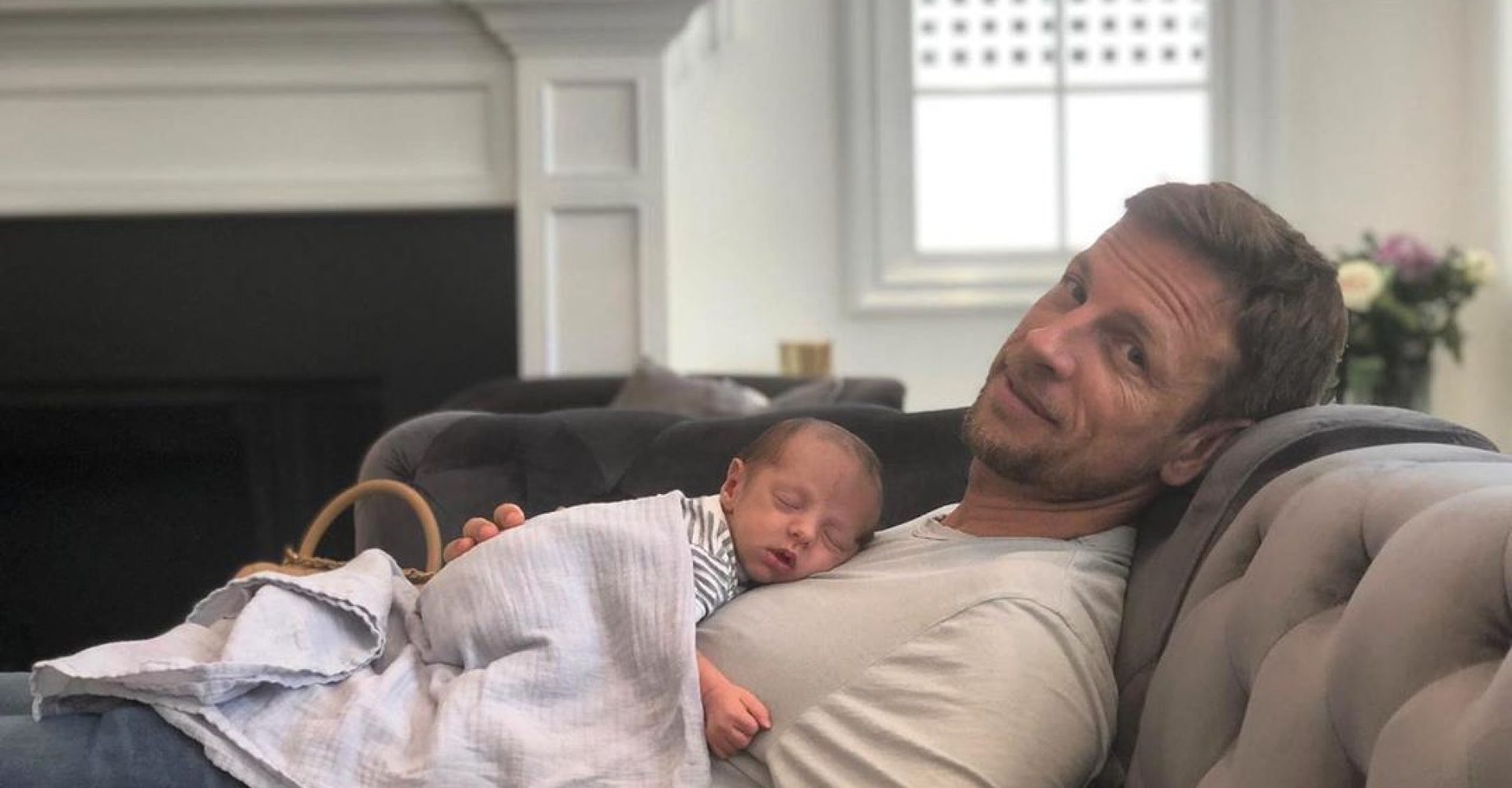 Jenson Button & his son, Hendrix