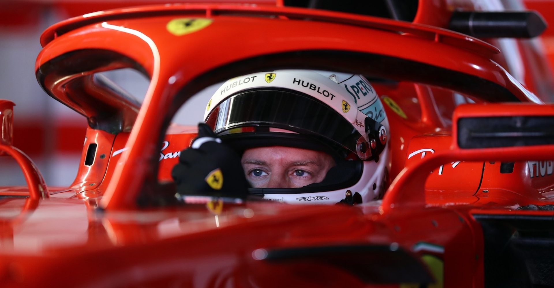 MARANELLO, ITALY - APRIL 21:  <> on April 21, 2018 in Maranello, Italy.  (Photo by Bryn Lennon/Getty Images for Shell) Sebastian Vettel