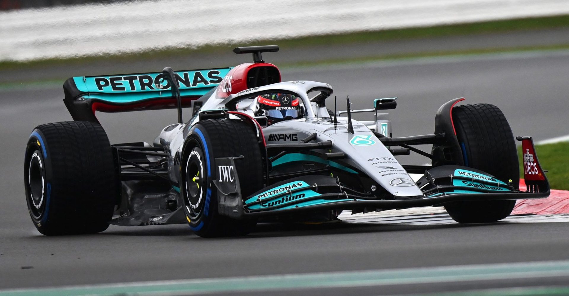 George Russell, Mercedes, shakedown, W13, Silverstone