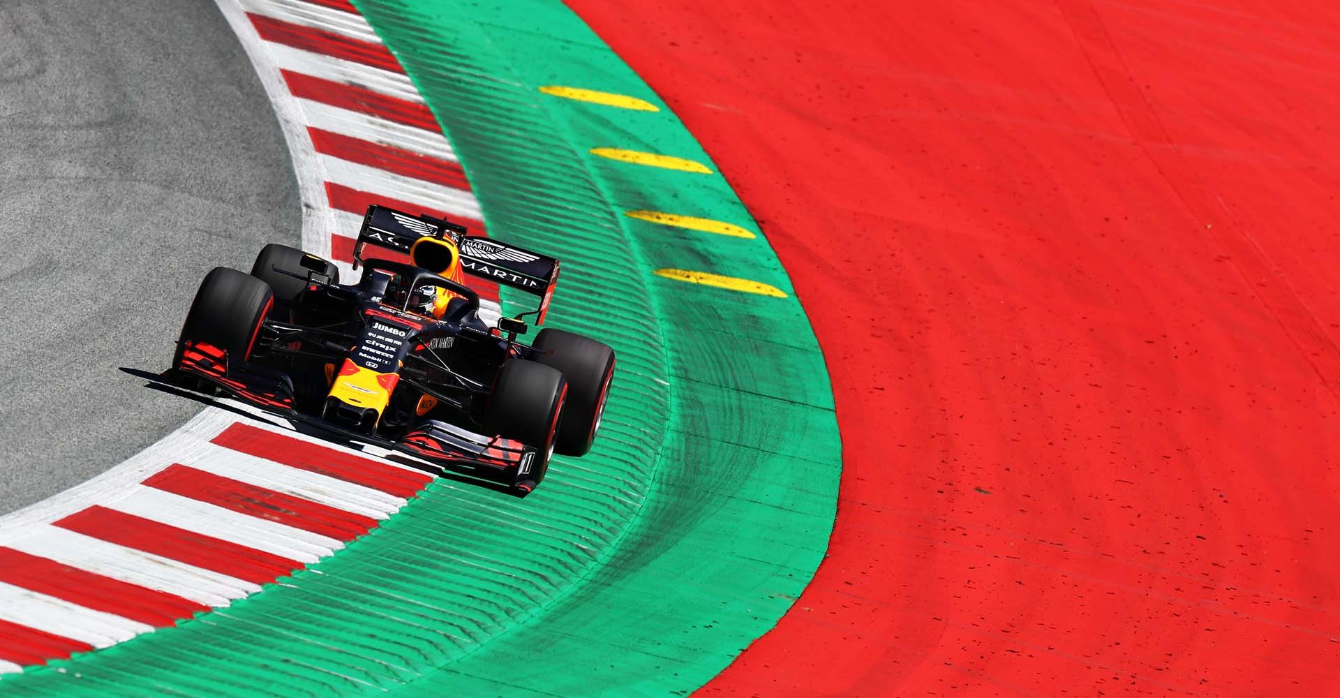 SPIELBERG, AUSTRIA - JUNE 28: Max Verstappen of the Netherlands driving the (33) Aston Martin Red Bull Racing RB15 on track during practice for the F1 Grand Prix of Austria at Red Bull Ring on June 28, 2019 in Spielberg, Austria. (Photo by Mark Thompson/Getty Images) // Getty Images / Red Bull Content Pool  // AP-1ZSK3NX652111 // Usage for editorial use only // Please go to www.redbullcontentpool.com for further information. //