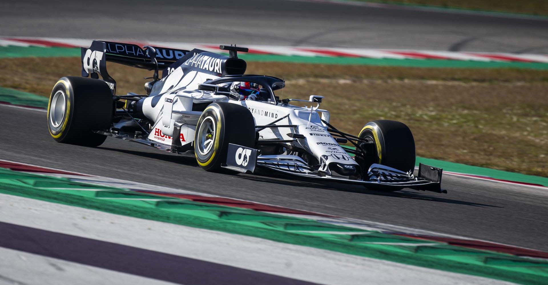 Pierre Gasly of France and Scuderia AlphaTauri performs during the filming day in Misano, Italy on February 15, 2020 // Samo Vidic/Red Bull Content Pool // AP-234CGTHVD1W11 // Usage for editorial use only //