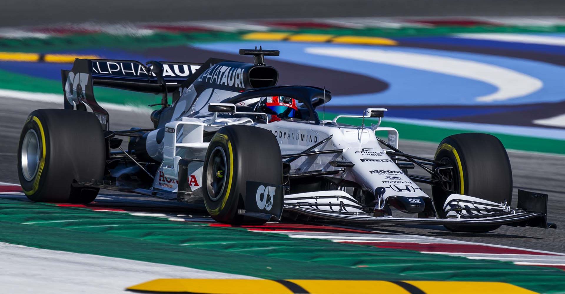 Pierre Gasly of France and Scuderia AlphaTauri performs during the filming day in Misano, Italy on February 15, 2020 // Samo Vidic/Red Bull Content Pool // AP-234CGUCA11W11 // Usage for editorial use only //