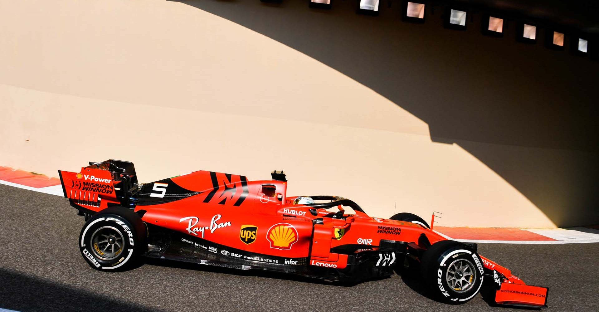 YAS MARINA CIRCUIT, UNITED ARAB EMIRATES - DECEMBER 03: Sebastian Vettel, Ferrari SF90 during the Abu Dhabi December Testing at Yas Marina Circuit on December 03, 2019 in Yas Marina Circuit, United Arab Emirates. (Photo by Mark Sutton / LAT Images)