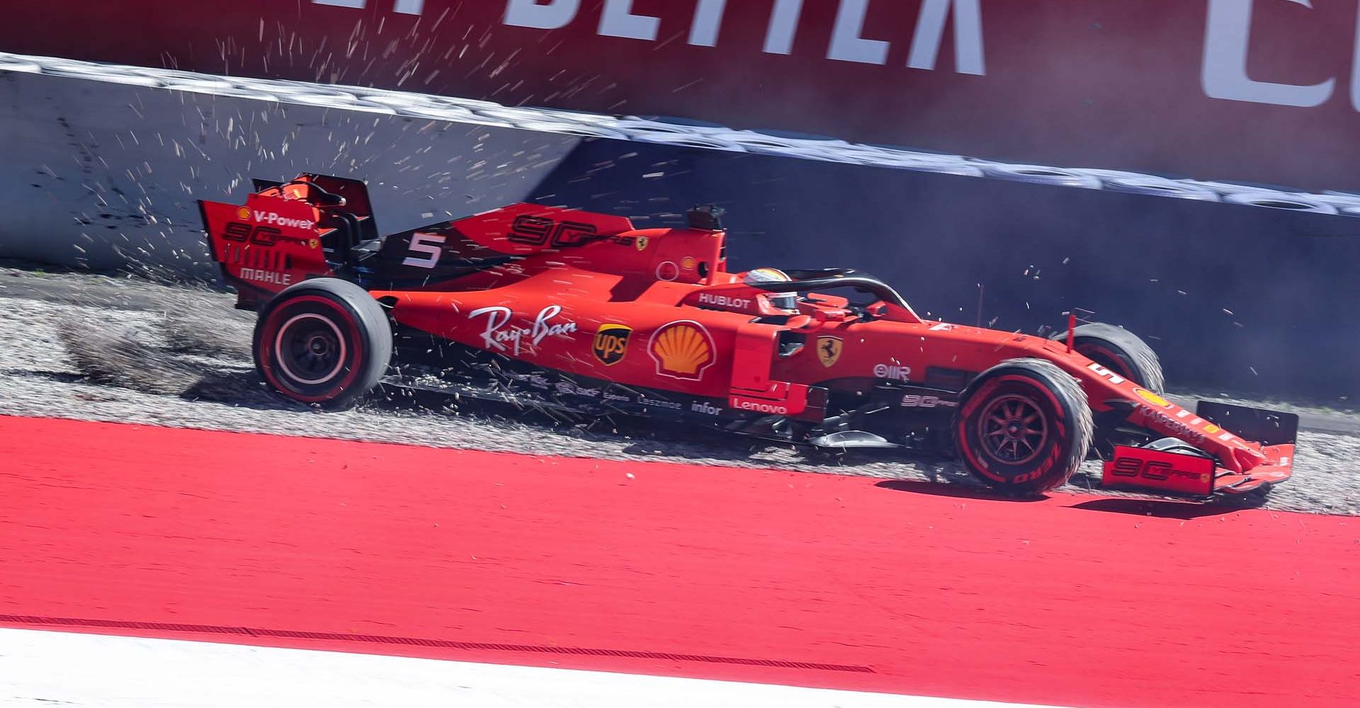 SPIELBERG,AUSTRIA,28.JUN.19 - MOTORSPORTS, FORMULA 1 - Grand Prix of Austria, Red Bull Ring, free practice. Image shows Sebastian Vettel (GER/ Ferrari). Photo: GEPA pictures/ Harald Steiner - For editorial use only. Image is free of charge.