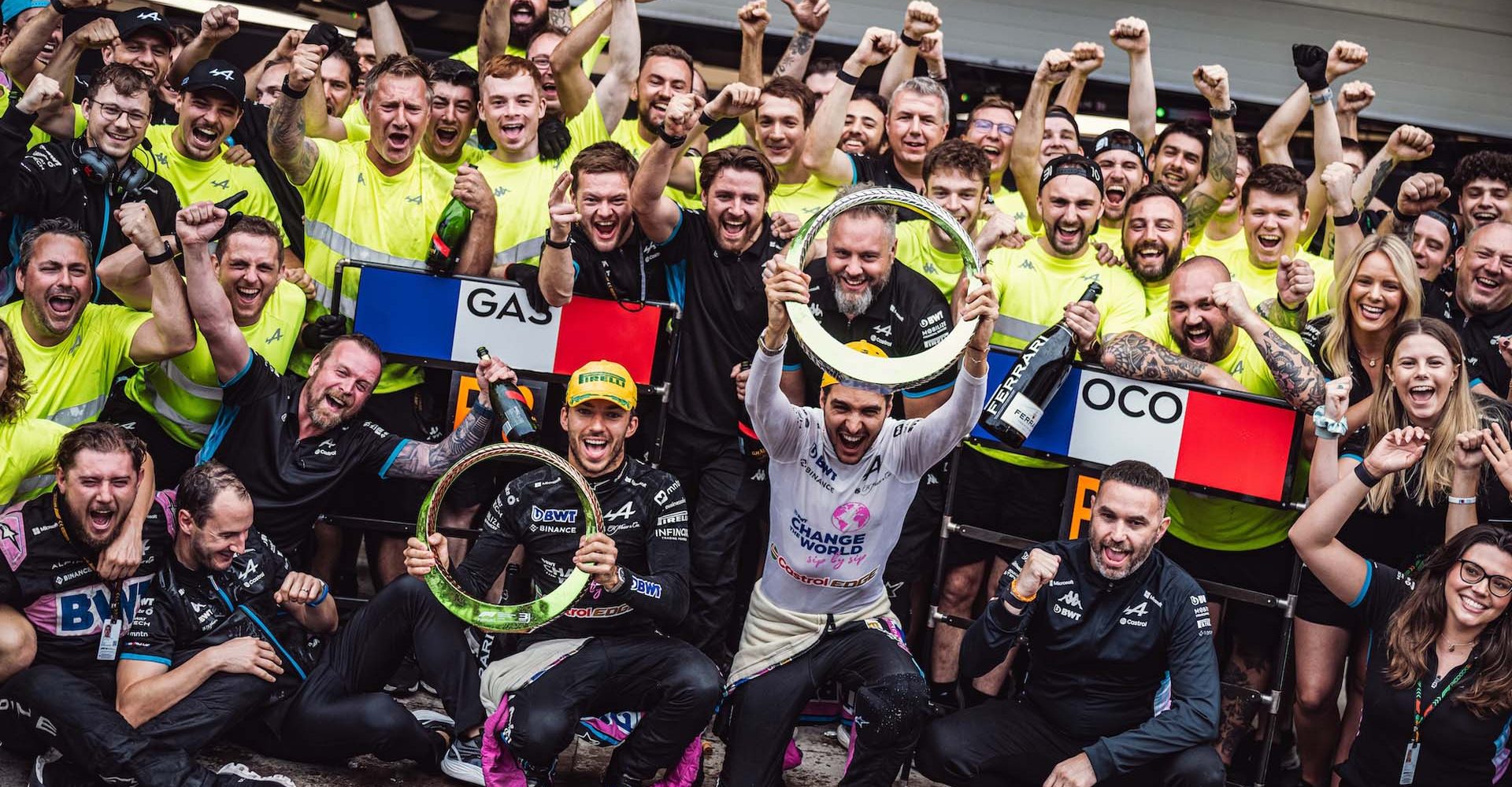 Alpine F1 Team, Interlagos, team photo, 2024 Sao Paolo Grand Prix