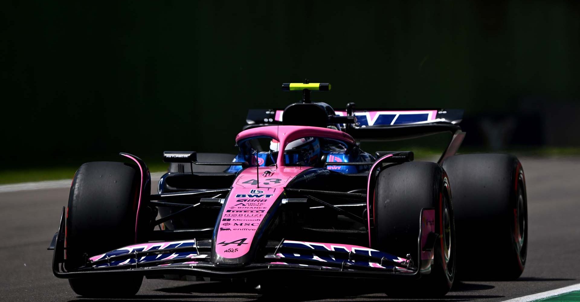 IMOLA, ITALY - MAY 17: Franco Colapinto of Argentina driving the (43) Alpine F1 A525 Renault on track during final practice ahead of the F1 Grand Prix of Emilia-Romagna at Autodromo Internazionale Enzo e Dino Ferrari on May 17, 2025 in Imola, Italy. (Photo by Rudy Carezzevoli/Getty Images)