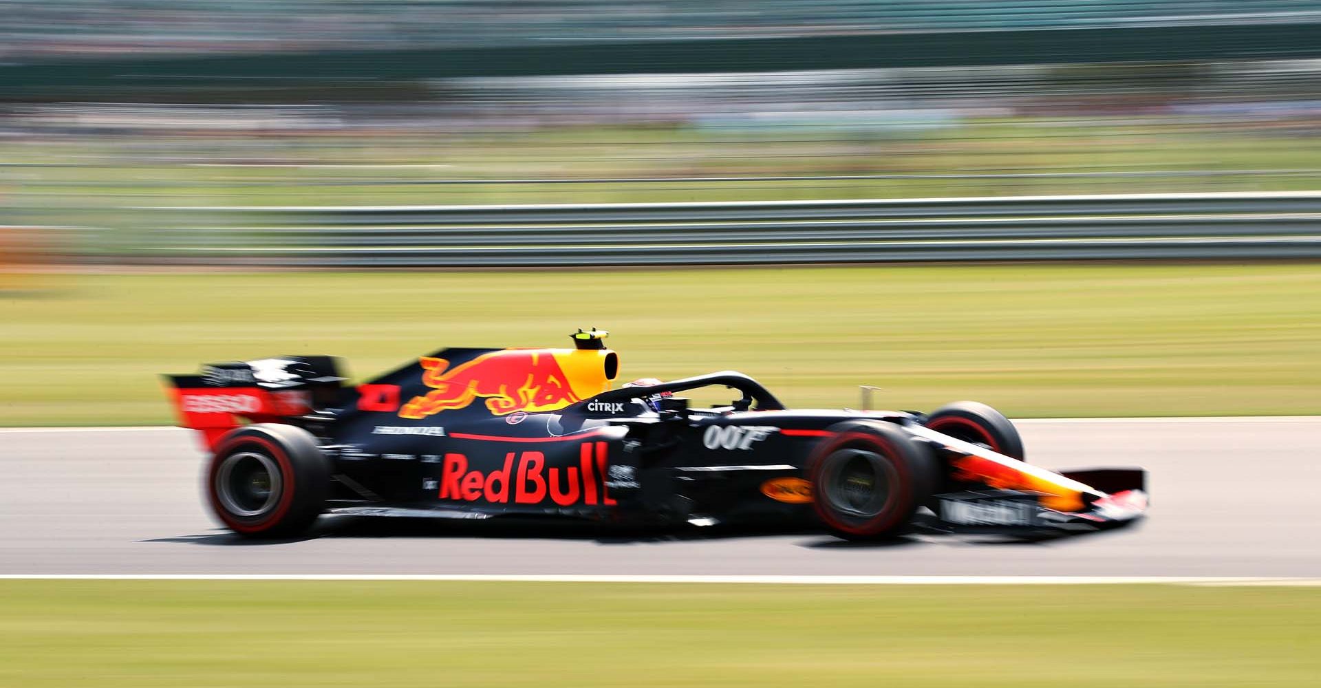 NORTHAMPTON, ENGLAND - JULY 12: Pierre Gasly of France driving the (10) Aston Martin Red Bull Racing RB15 on track during practice for the F1 Grand Prix of Great Britain at Silverstone on July 12, 2019 in Northampton, England. (Photo by Bryn Lennon/Getty Images) // Getty Images / Red Bull Content Pool  // AP-1ZX52P6ND2111 // Usage for editorial use only // Please go to www.redbullcontentpool.com for further information. //