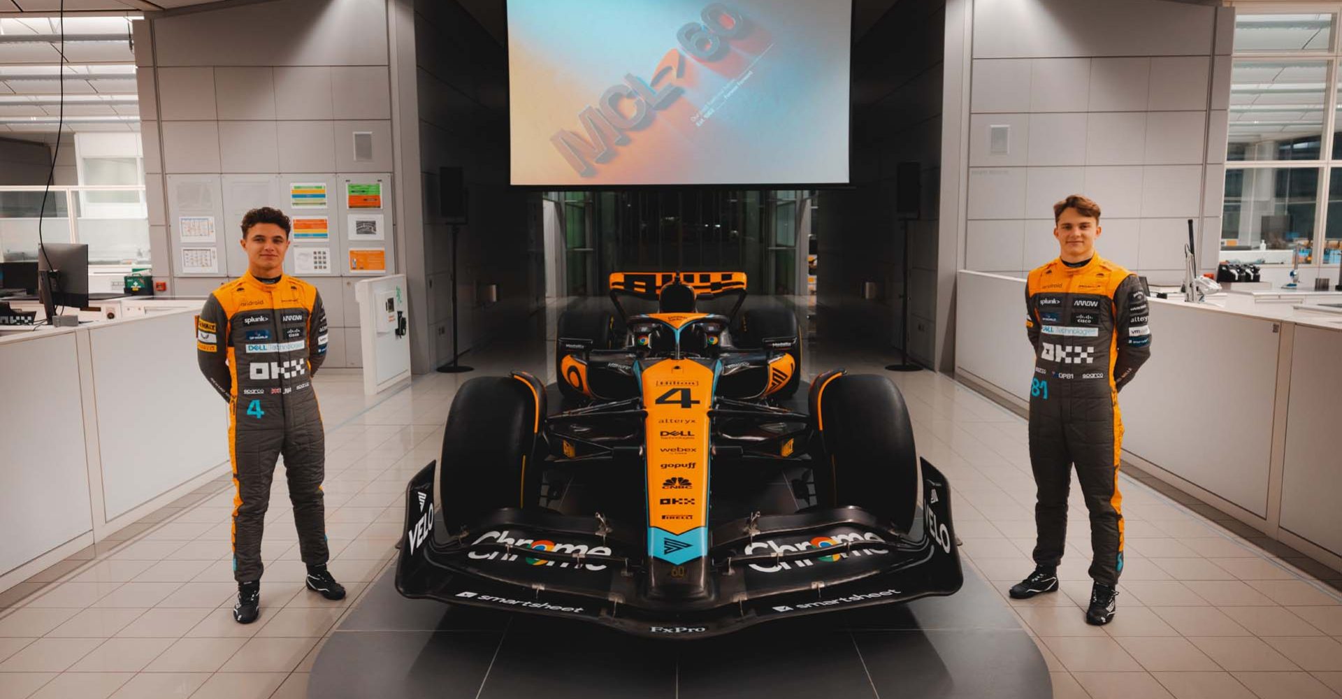 Lando Norris, Oscar Piastri, McLaren launch