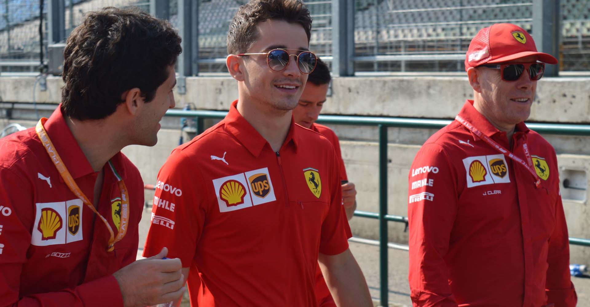 Charles Leclerc, Ferrari, track walk, Jock Clear, Hungaroring