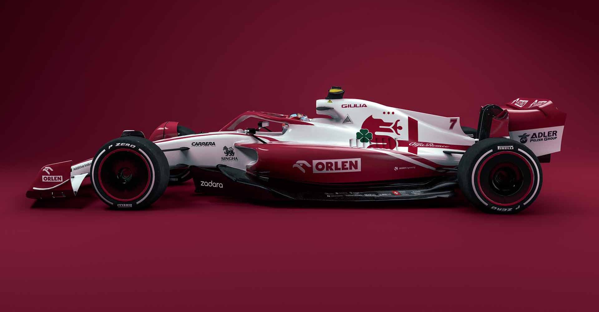 F1 2022, render Alfa Romeo