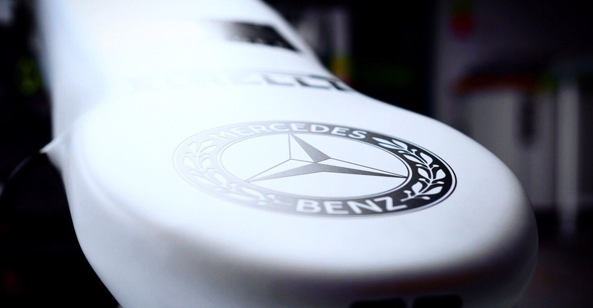 Mercedes heritage logo, Hockenheim, Mercedes nose