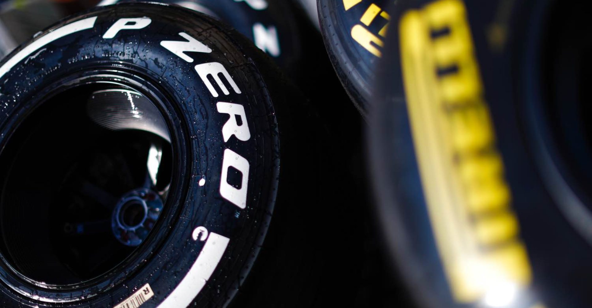 YAS MARINA CIRCUIT, UNITED ARAB EMIRATES - NOVEMBER 28: Pirelli tyres in the paddock during the Test Days at Yas Marina Circuit on November 28, 2018 in Yas Marina Circuit, United Arab Emirates. (Photo by Zak Mauger / LAT Images)