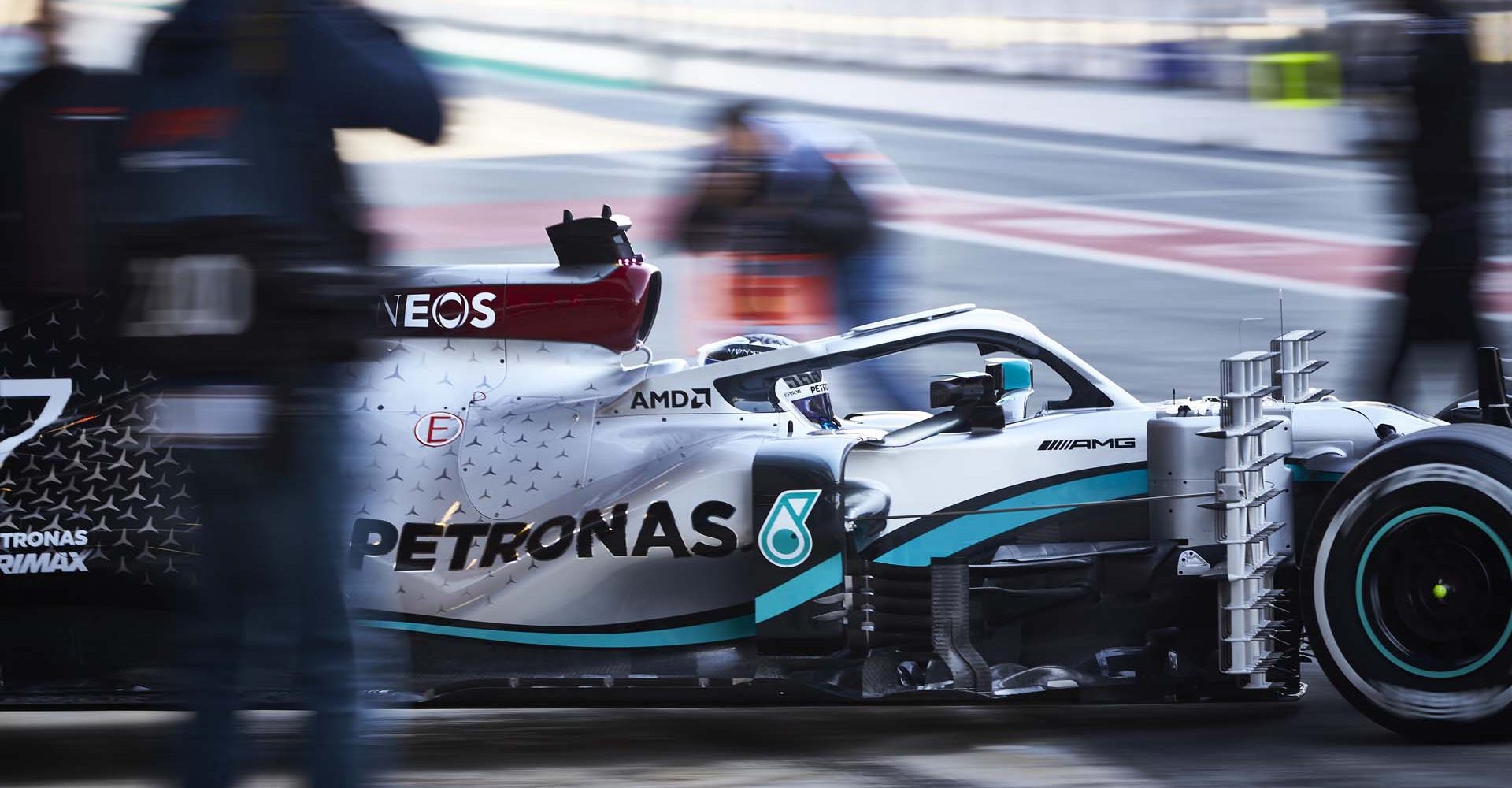 2020 Barcelona Pre-Season Test 1, Day 1 - Steve Etherington Valtteri Bottas Mercedes beauty