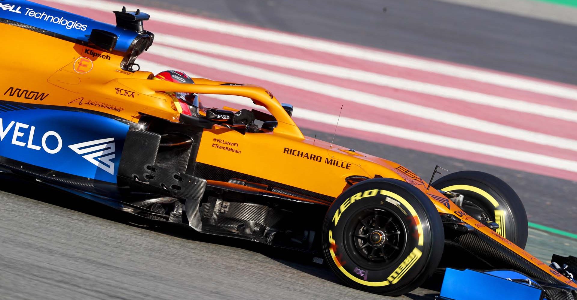 CIRCUIT DE BARCELONA-CATALUNYA, SPAIN - FEBRUARY 19: Carlos Sainz, McLaren MCL35 during the Barcelona February testing I at Circuit de Barcelona-Catalunya on February 19, 2020 in Circuit de Barcelona-Catalunya, Spain. (Photo by Steven Tee / LAT Images)