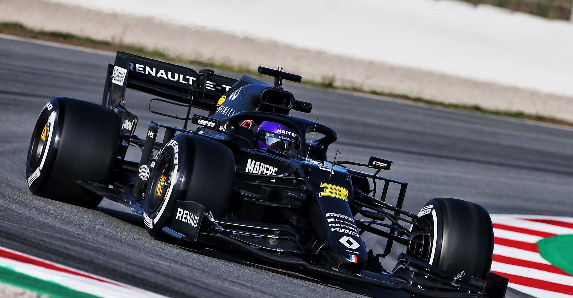 Daniel Ricciardo (AUS) Renault F1 Team RS20.
Formula One Testing, Day 2, Thursday 20th February 2020. Barcelona, Spain.