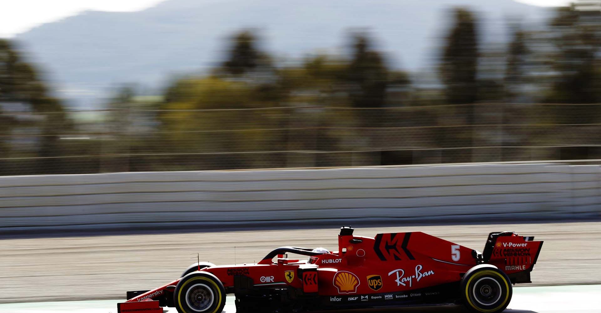 CIRCUIT DE BARCELONA-CATALUNYA, SPAIN - FEBRUARY 27: Sebastian Vettel, Ferrari SF1000 during the Barcelona February testing II at Circuit de Barcelona-Catalunya on February 27, 2020 in Circuit de Barcelona-Catalunya, Spain. (Photo by Glenn Dunbar / LAT Images)