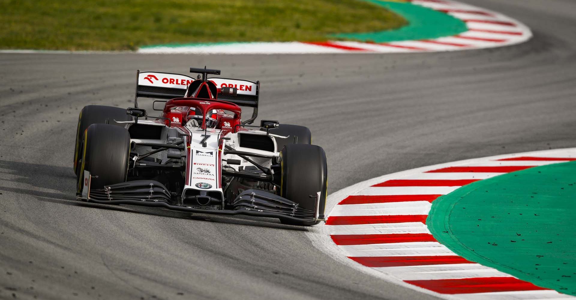 RAIKKONEN Kimi (fin), Alfa Romeo Racing C39, action during the second session of the Formula 1 Pre-season testing 2020 from February 26 to 28, 2020 on the Circuit de Barcelona-Catalunya, in Montmelo, Barcelona, Spain - Photo Florent Gooden / DPPI