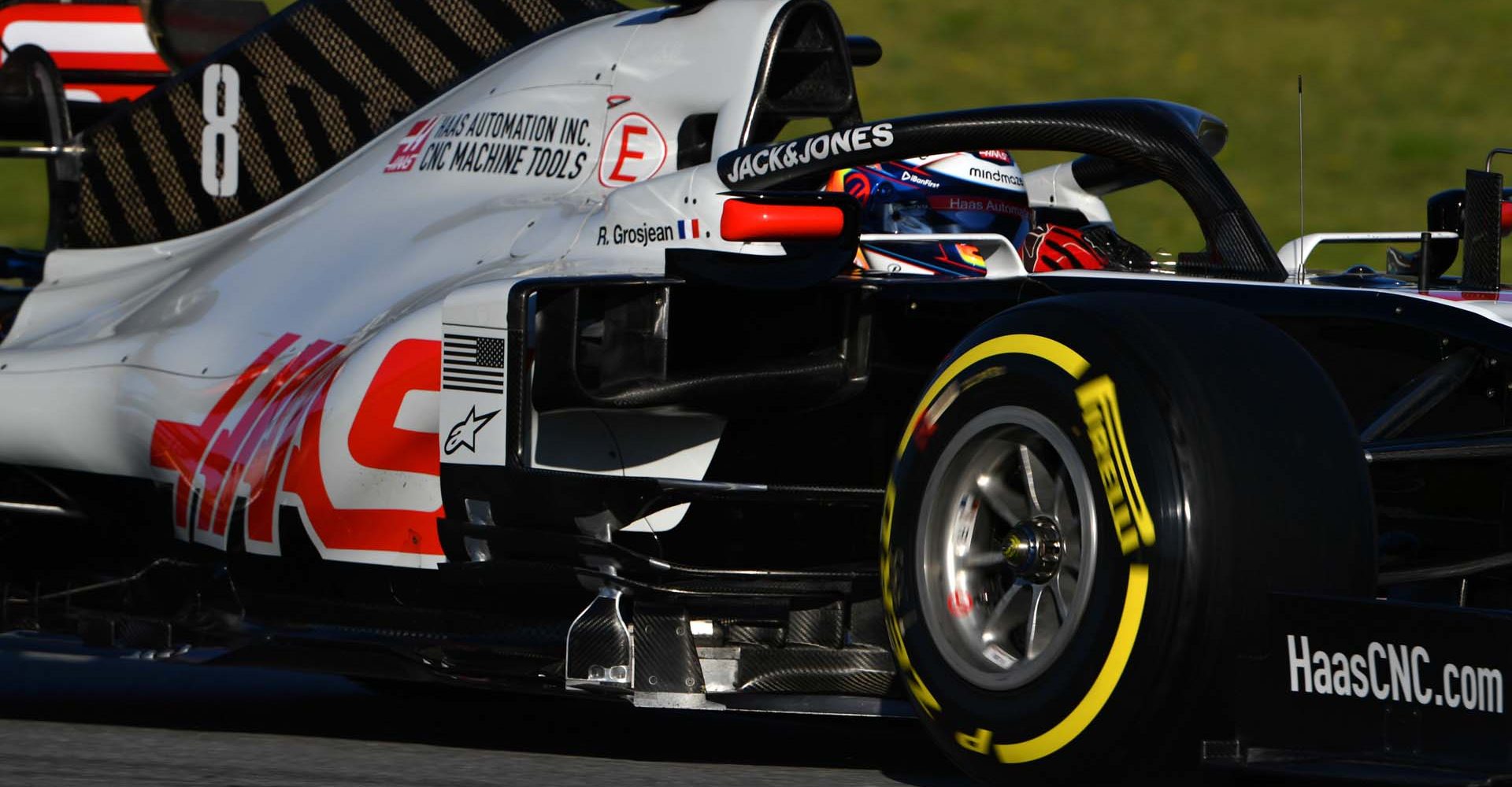 CIRCUIT DE BARCELONA-CATALUNYA, SPAIN - FEBRUARY 28: Romain Grosjean, Haas VF-20 during the Barcelona February testing II at Circuit de Barcelona-Catalunya on February 28, 2020 in Circuit de Barcelona-Catalunya, Spain. (Photo by Mark Sutton / LAT Images)