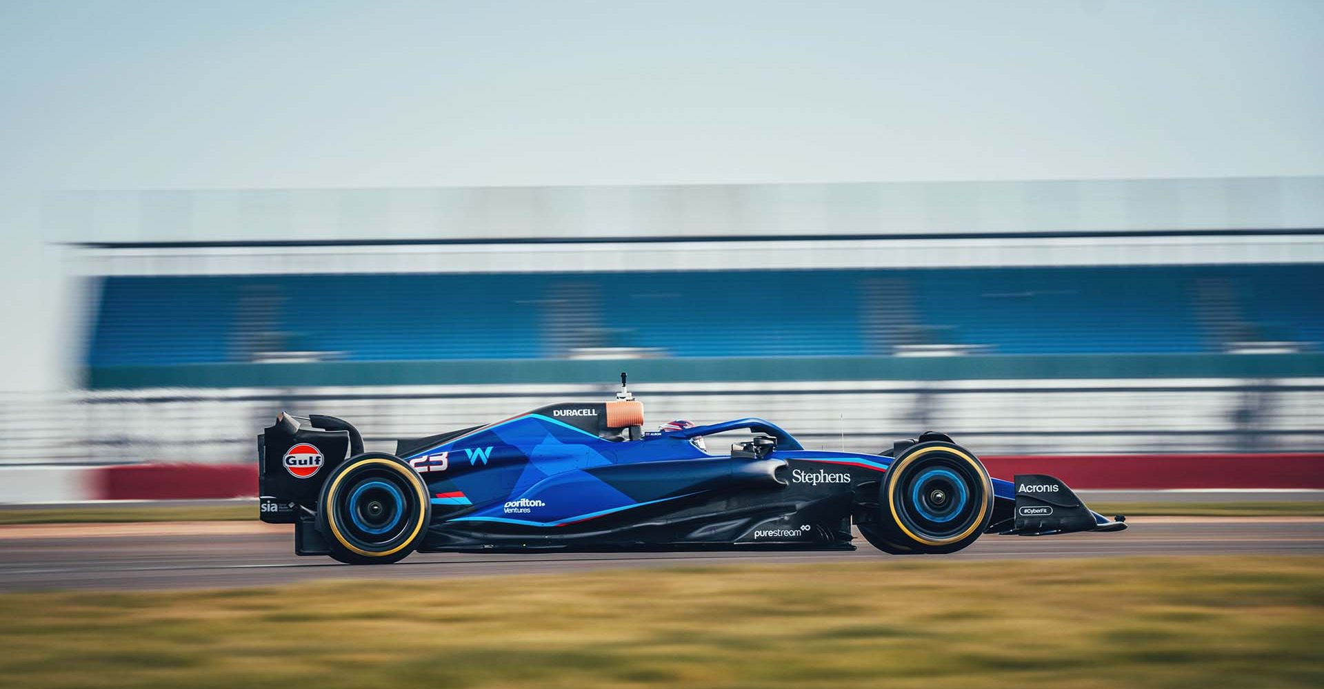 Alex Albon, Williams shakedown, FW45