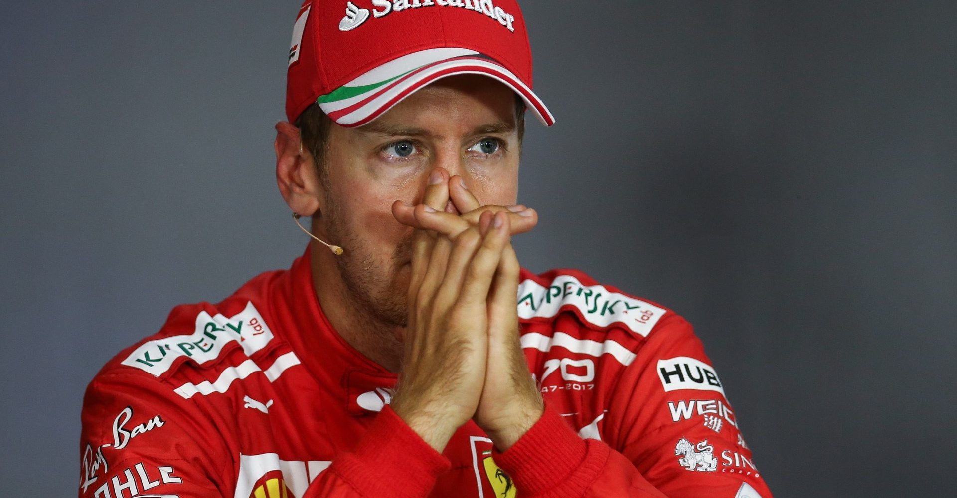 SPIELBERG,AUSTRIA,09.JUL.17 - MOTORSPORTS, FORMULA 1 - Grand Prix of Austria, Red Bull Ring, press conference. Image shows Sebastian Vettel (GER/ Ferrari). Photo: GEPA pictures/ Daniel Goetzhaber - For editorial use only. Image is free of charge.